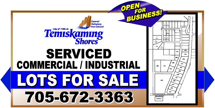 Temiskaming Shores Serviced Lots Sign