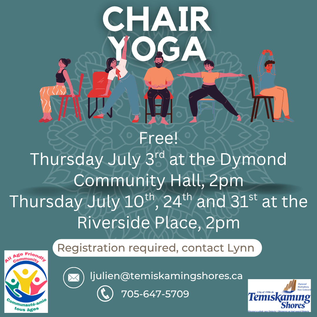 All Age Friendly Chair Yoga Schedule