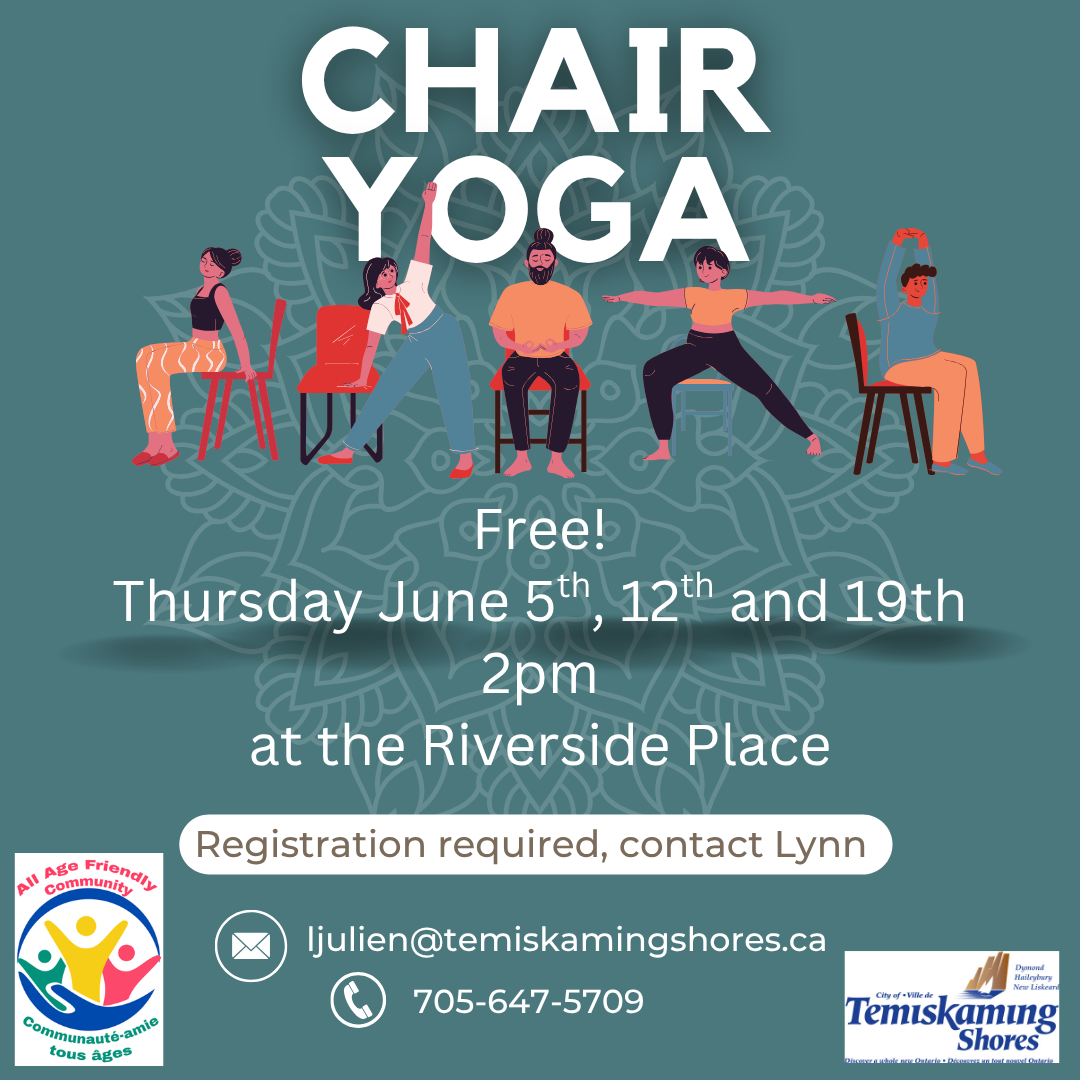 All Age Friendly June Chair Yoga Schedule