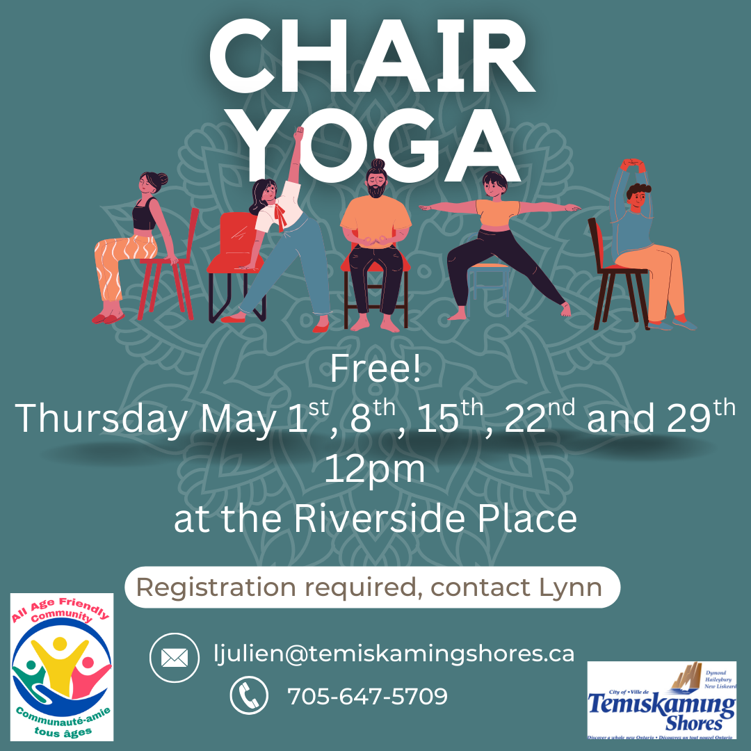 All Age Friendly Chair Yoga Schedule
