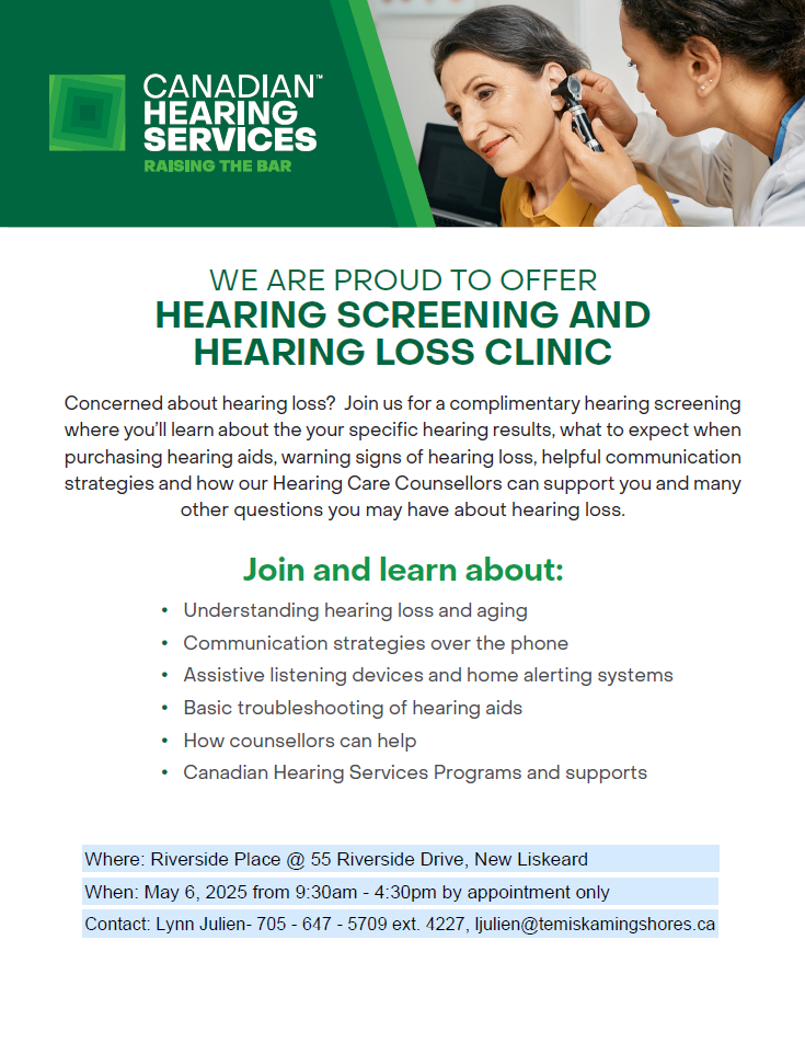Free Hearing Clinic - Canadian Hearing Services