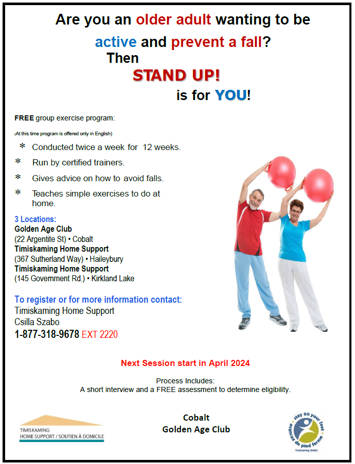 Stand Up Exercise Program Information
