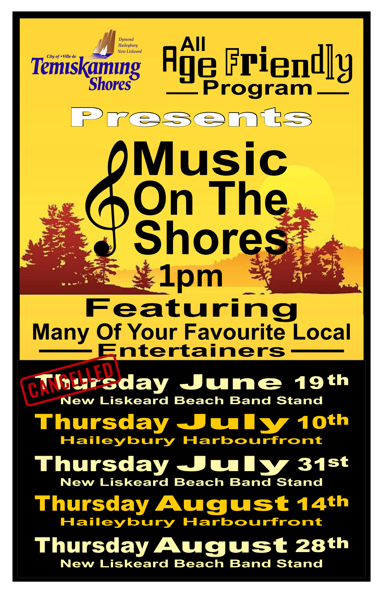 Music on the Shores Summer Schedule