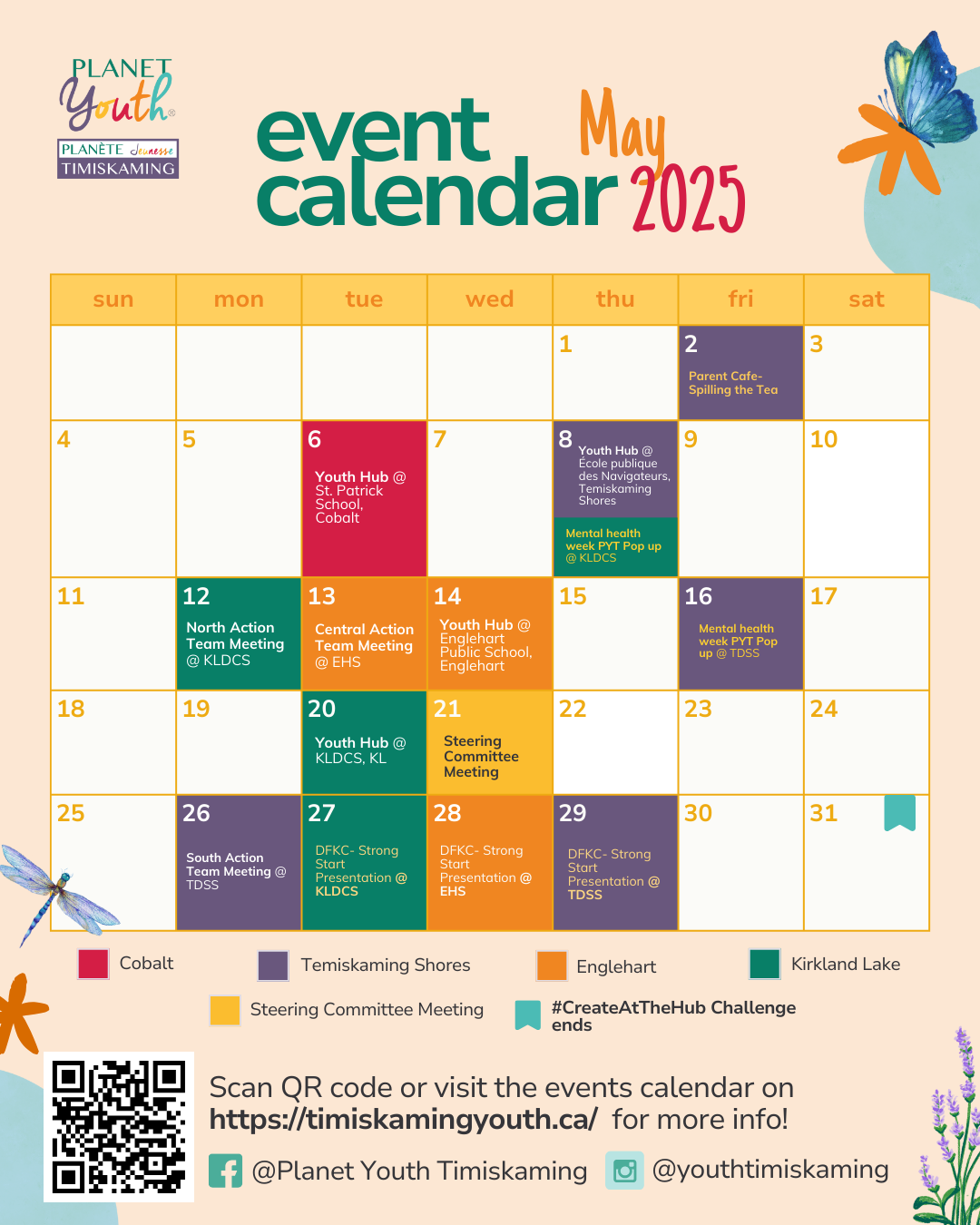 Planet Youth May Calendar