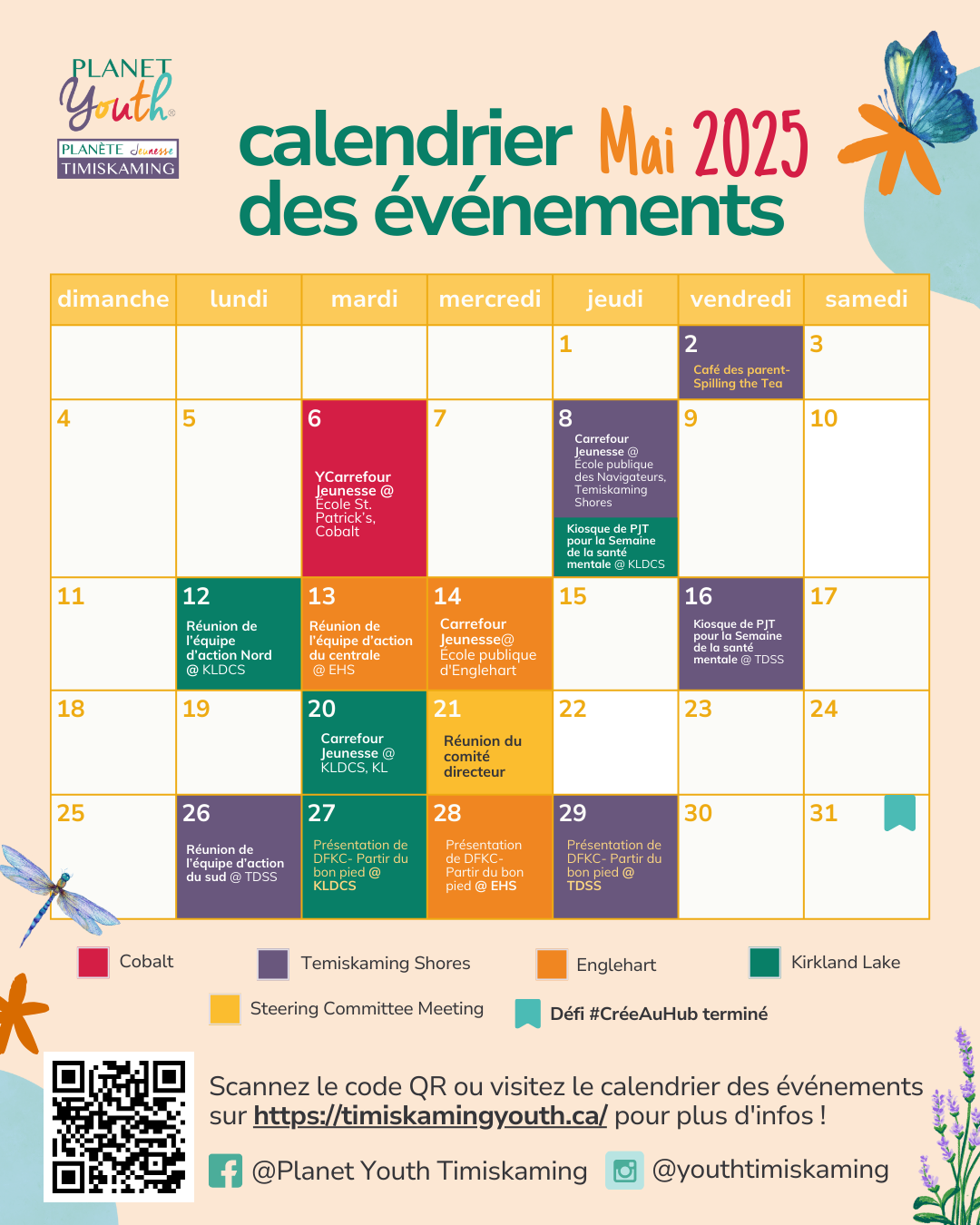 Planet Youth French May Calendar