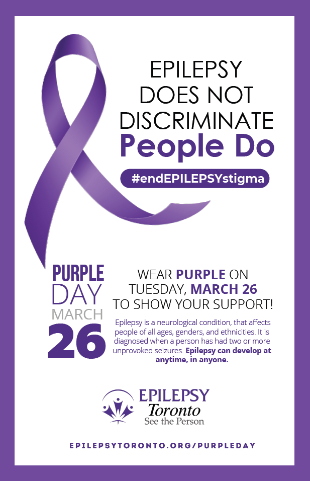 poster of epilepsy purple day