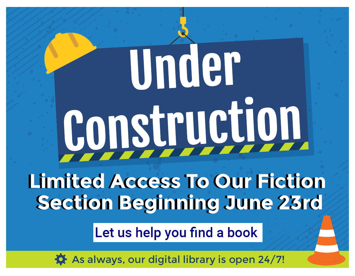 poster for construction at the library