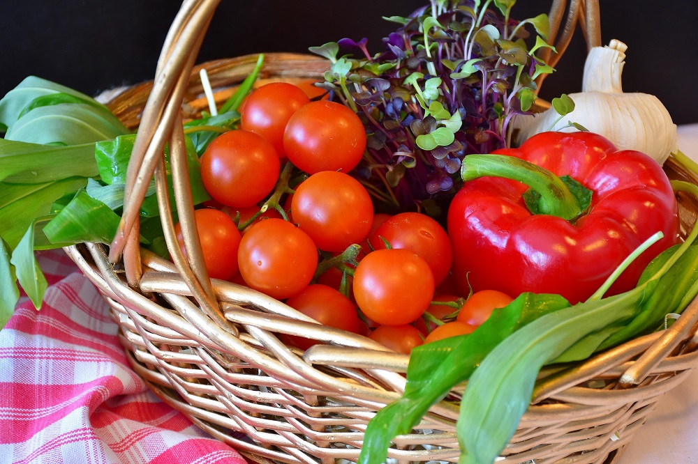 Basket of vegetables