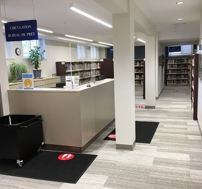 Circulation desk at TSPL