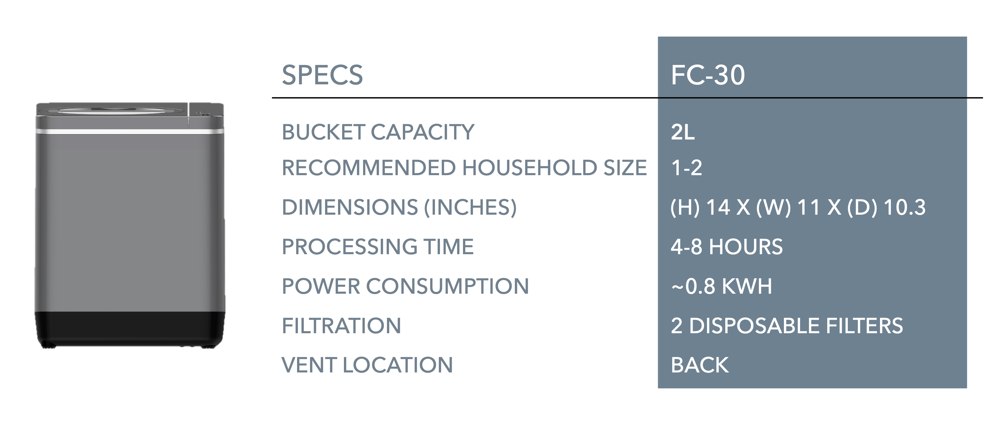 FC-30 Specifications 