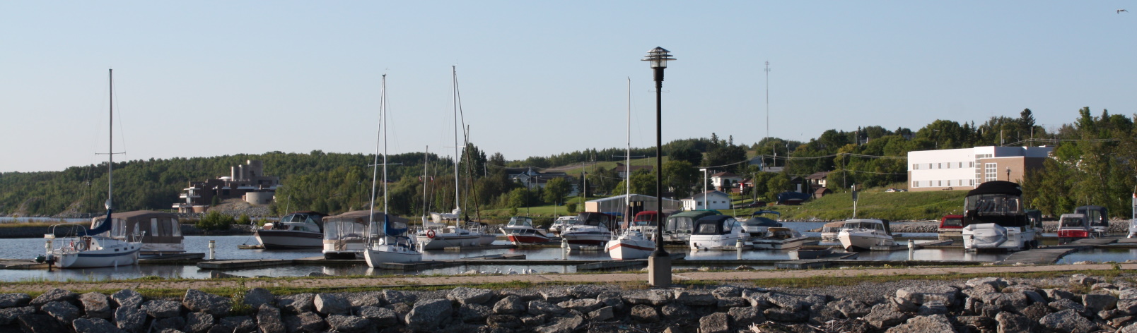 Haileybury Marina on a sunny day.