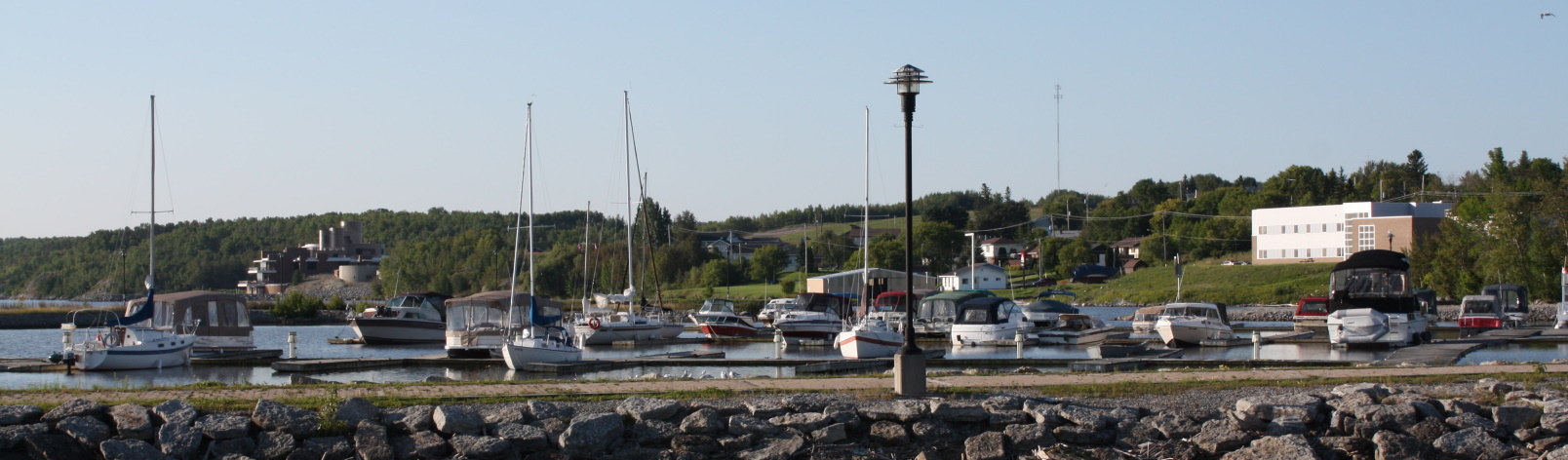 Haileybury Marina on a sunny day.