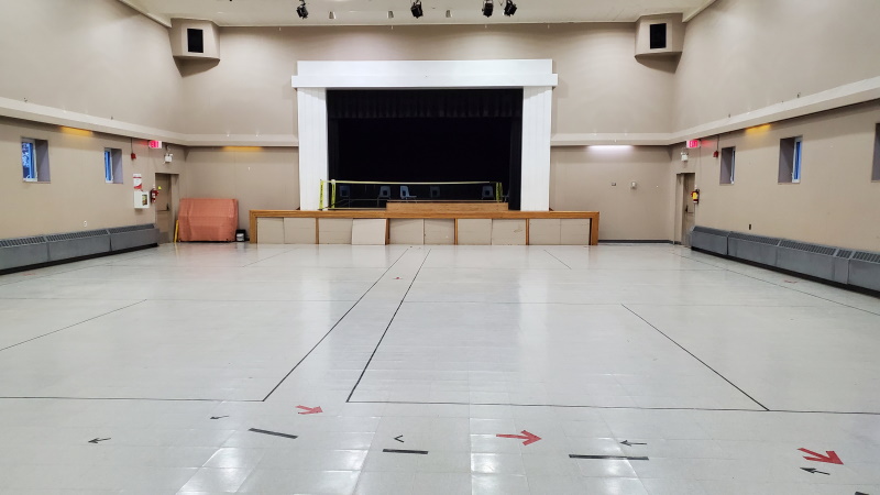 Gymnasium in New Liskeard Community Hall