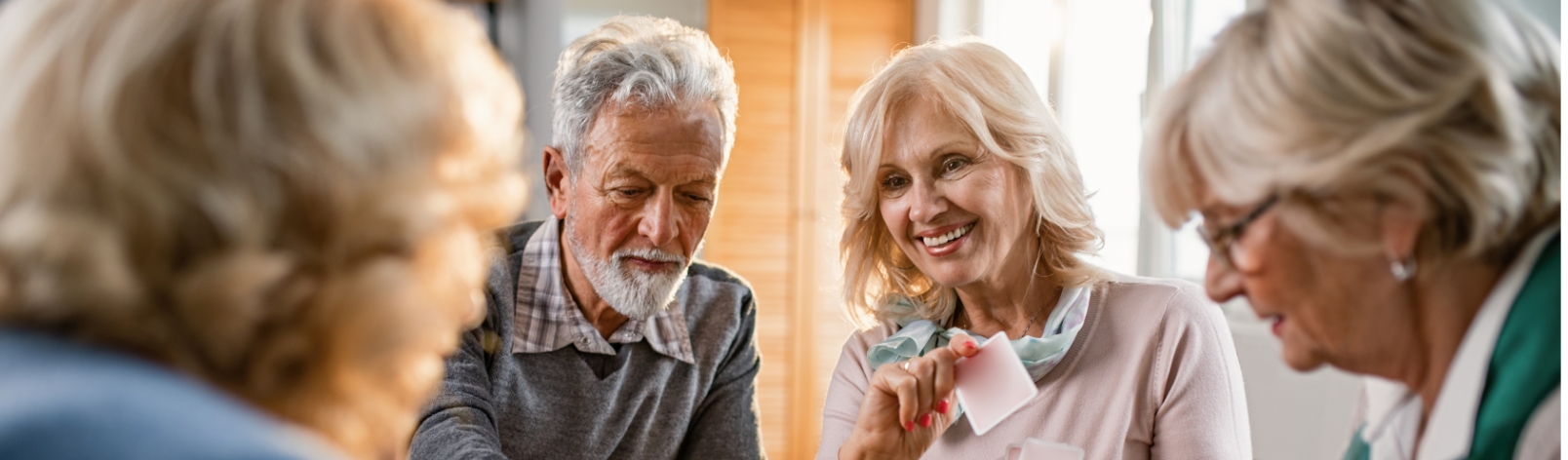 senior adults laughing