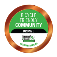 Bicycle Friendly Community Bronze Designation Badge